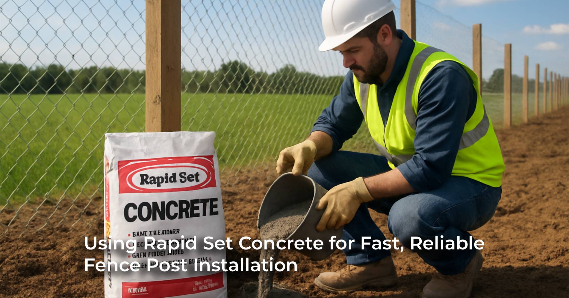 Using Rapid Set Concrete for Fast, Reliable Fence Post Installation