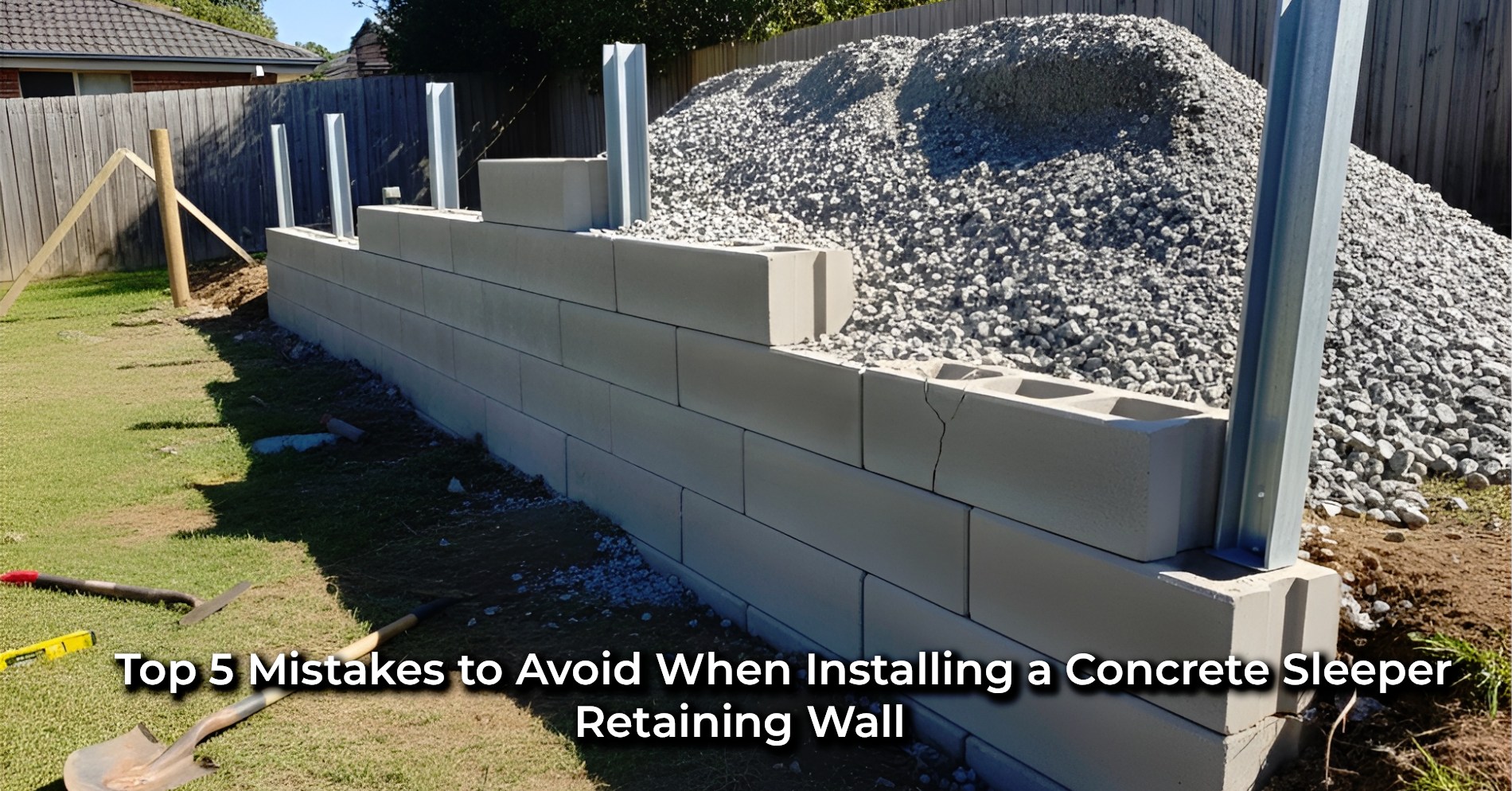 Top 5 Mistakes to Avoid When Installing a Concrete Sleeper Retaining Wall