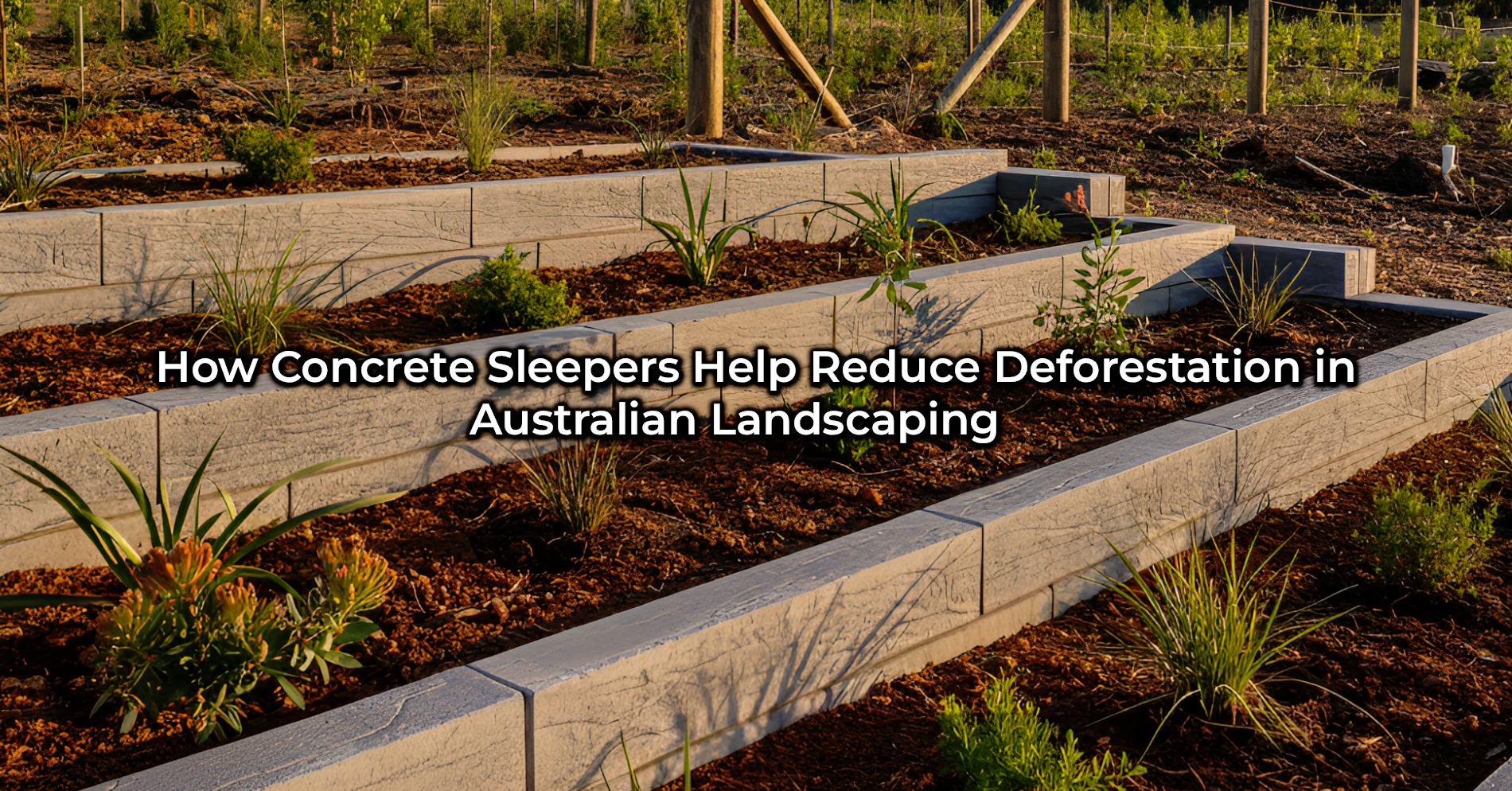 How Concrete Sleepers Help Reduce Deforestation in Australian Landscaping