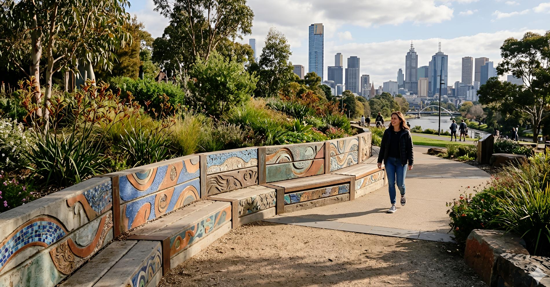 Functional Art Installations: Transforming Concrete Sleepers into Landscape Features